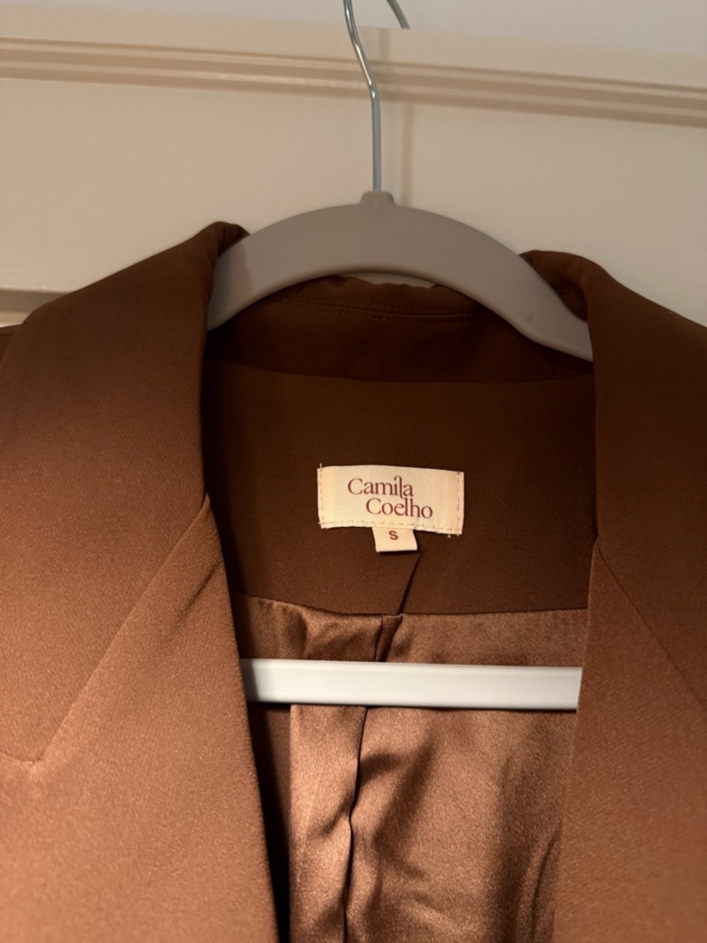 Camila Coelho Chestnut Brown Tailored Blazer - Picture 4 of 4